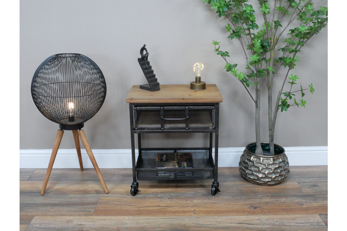 Industrial Bedside Cabinet