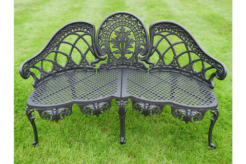 Aluminium Bench - Black Finish - 9291