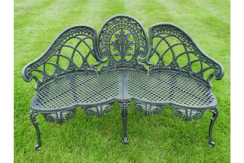 Aluminium Bench - Green Finish - 9293