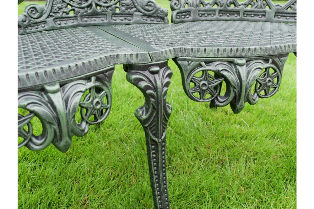 Aluminium Bench - Green Finish - 9293