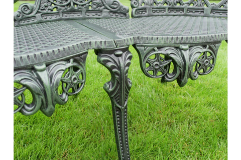 Aluminium Bench - Green Finish - 9293
