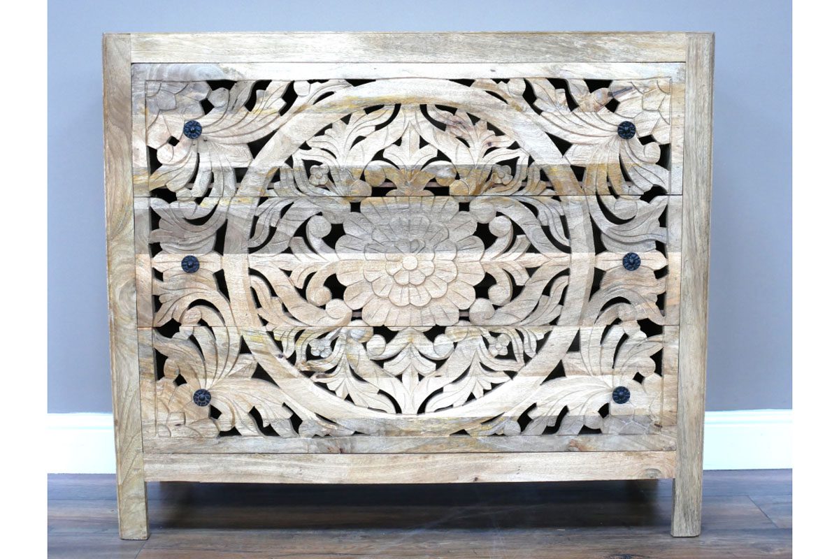 Carved Chest Of Drawers