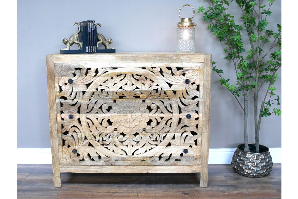 Carved Chest Of Drawers