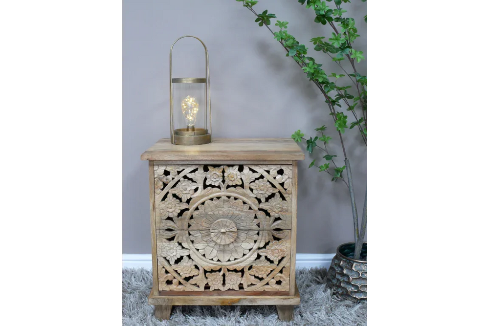 Carved Bedside - 9706