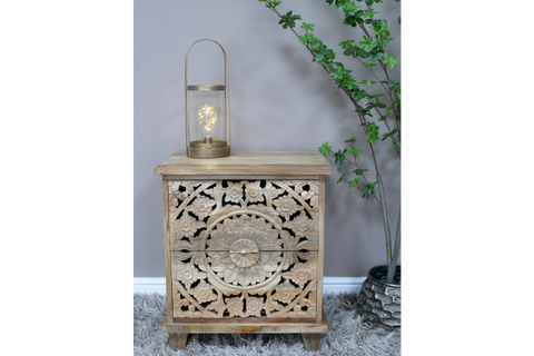 Carved Bedside - 9706
