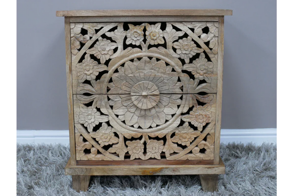 Carved Bedside - 9706