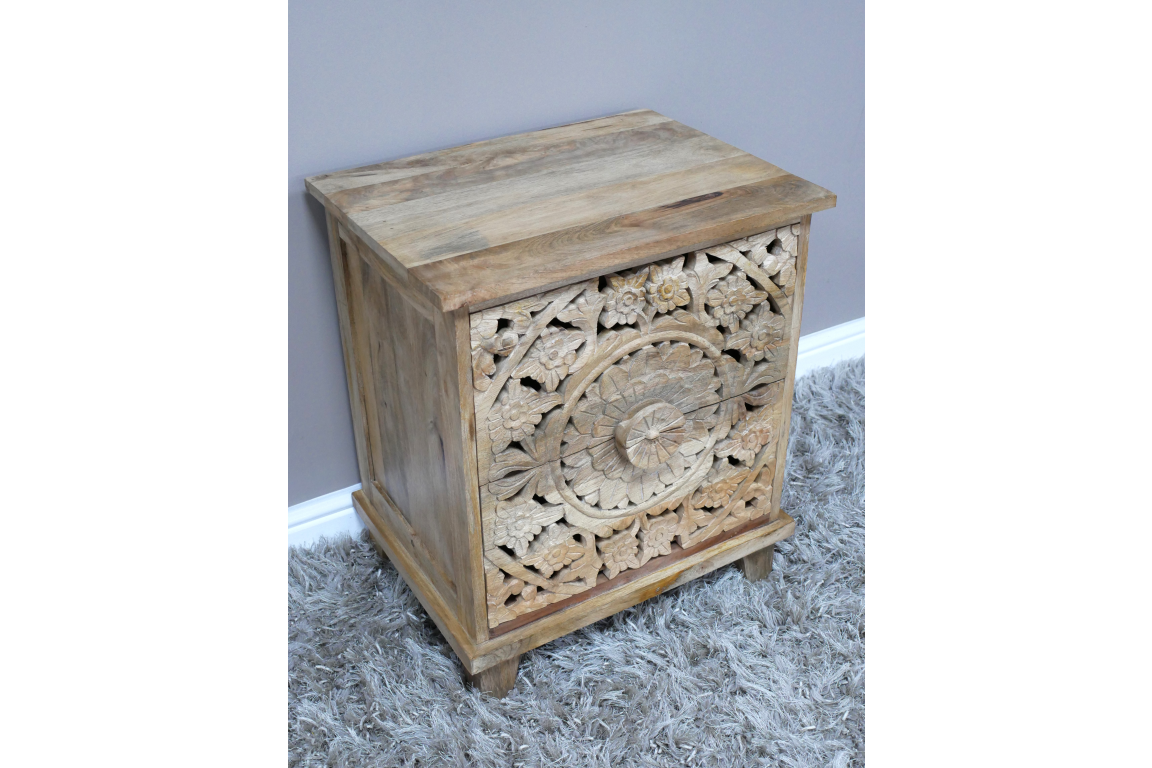 Carved Bedside - 9706