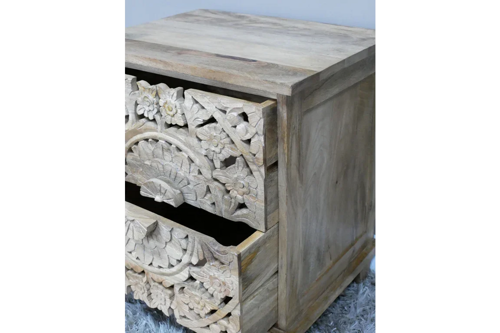 Carved Bedside - 9706