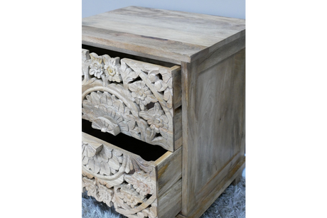 Carved Bedside - 9706