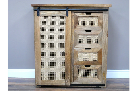 Rattan Storage Cabinet - 9711
