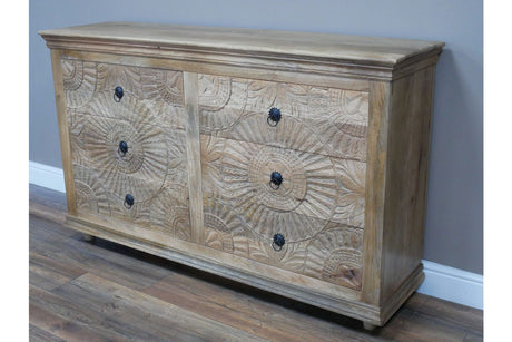 Large Carved Chest Of Drawers