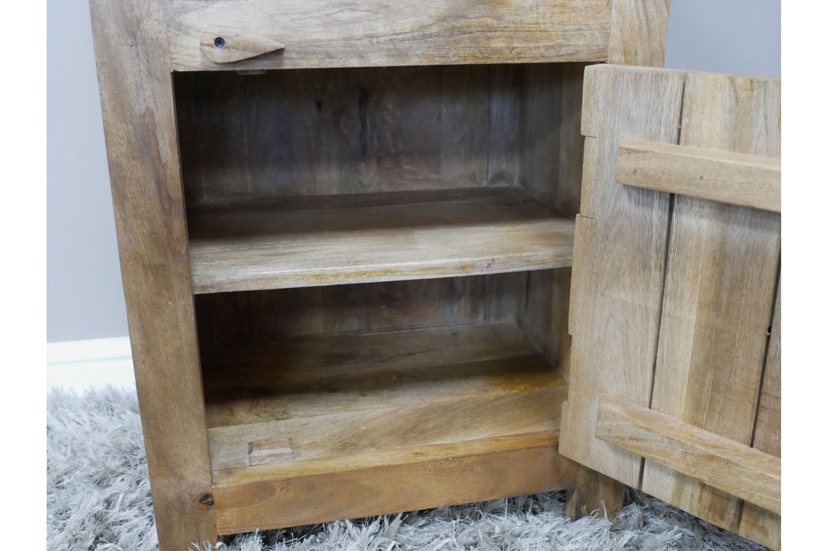 Carved Bedside Cabinet