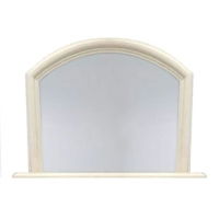 Mirror Arched Overmantle Alpine White -  - 105-780533