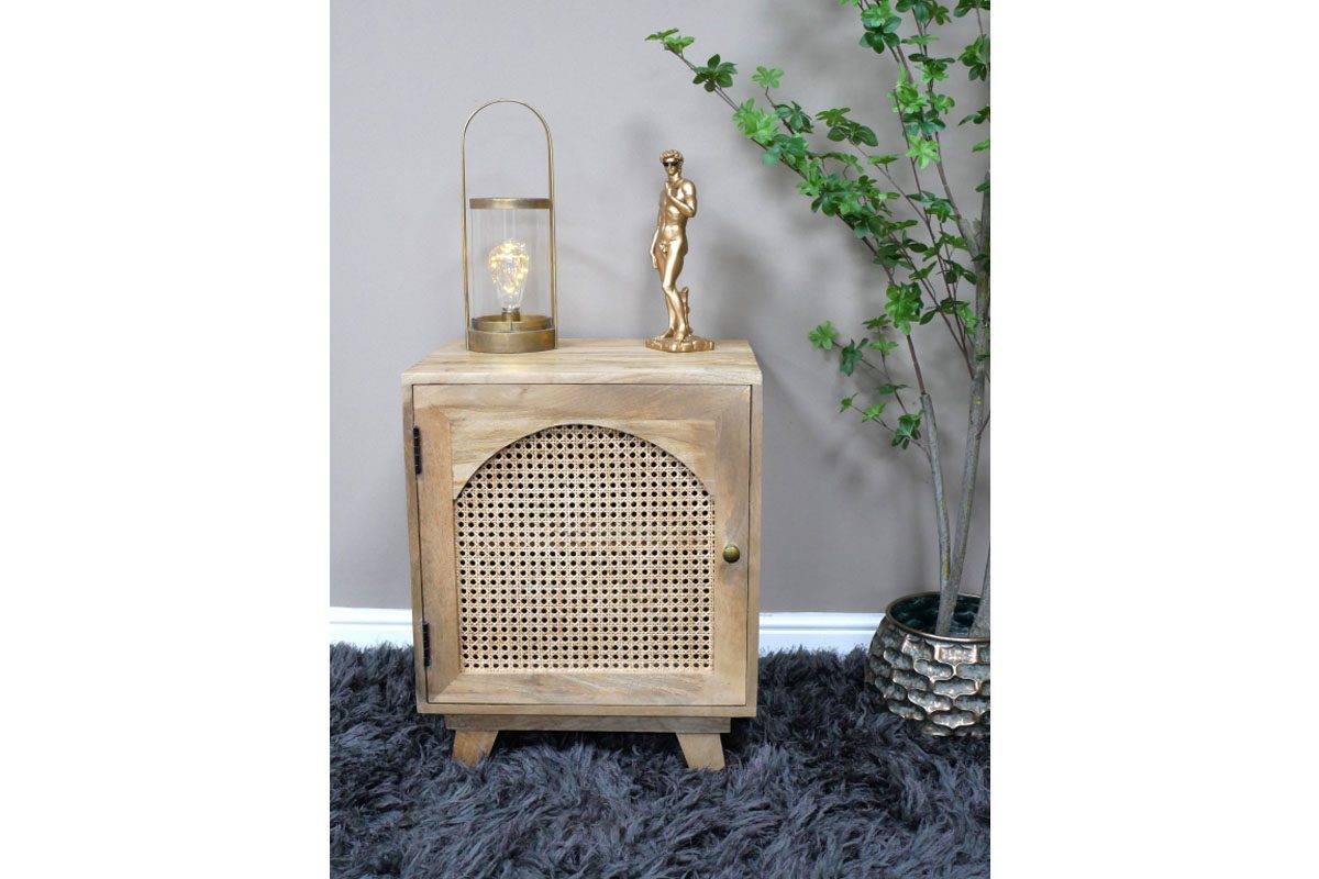 1 Door Rattan Bedside