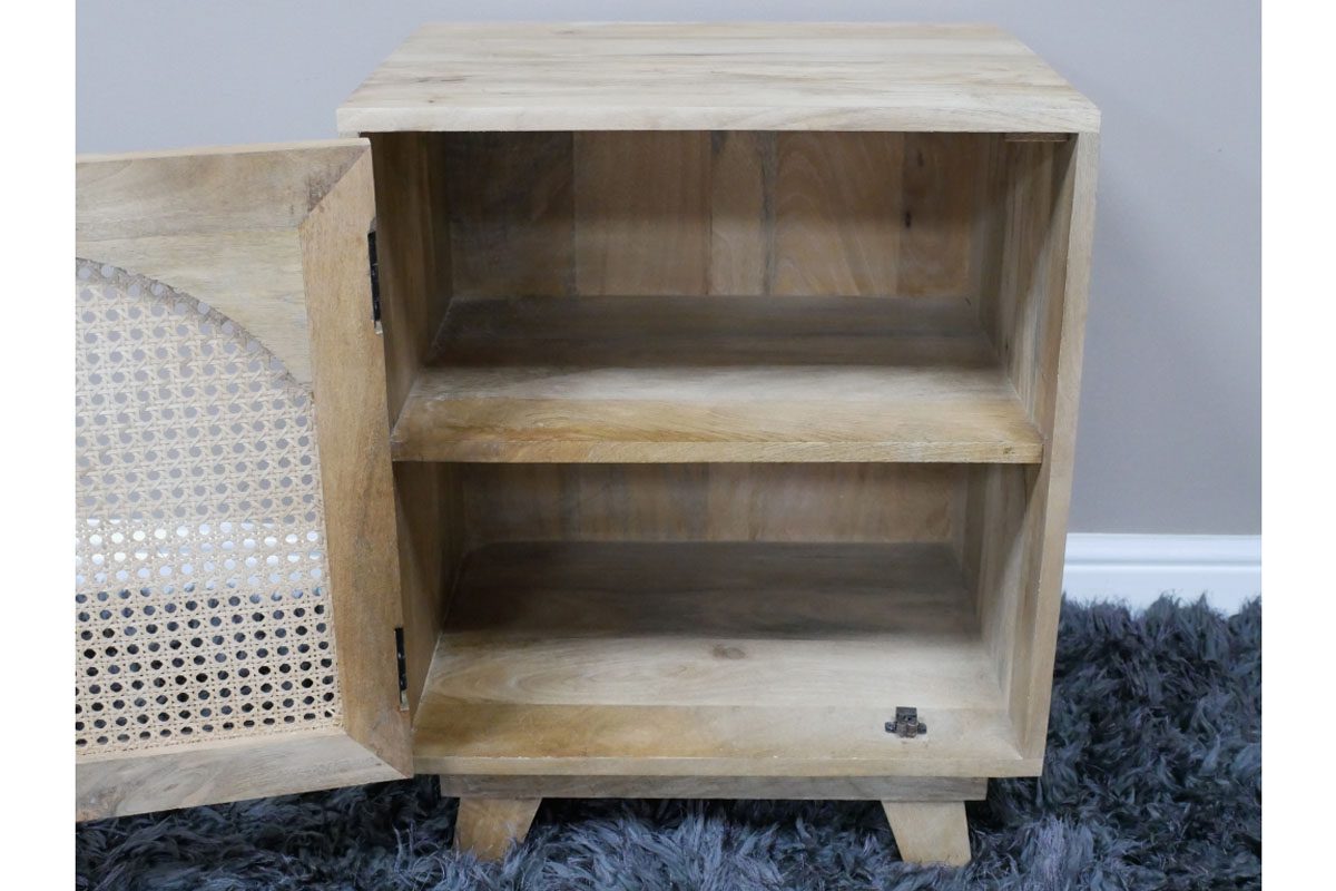1 Door Rattan Bedside