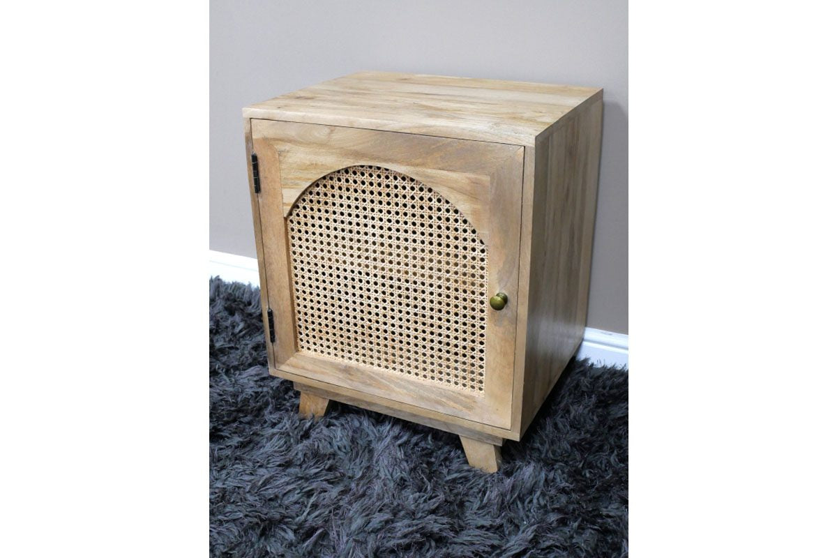 1 Door Rattan Bedside