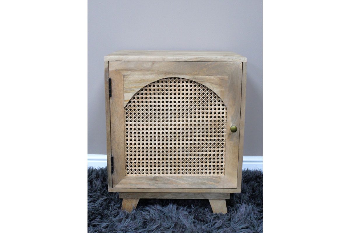 1 Door Rattan Bedside