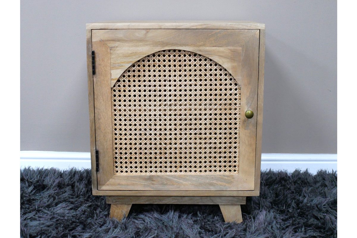 1 Door Rattan Bedside