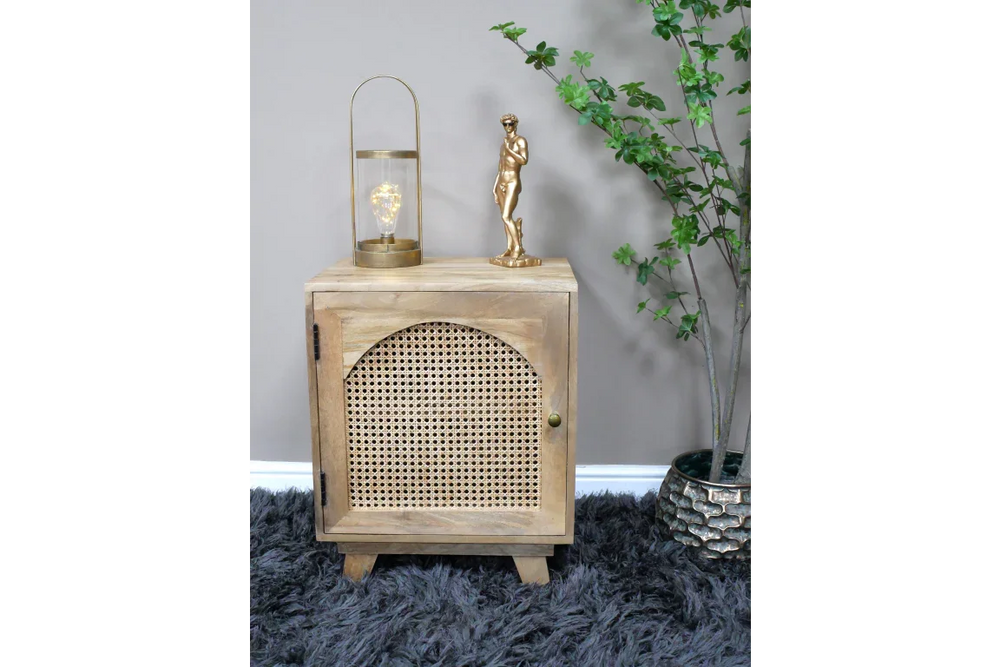 1 Door Rattan Bedside - 9766