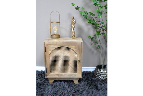 1 Door Rattan Bedside - 9766