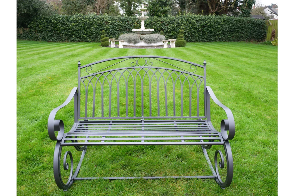 Alfie Rocking Bench - Dark Grey - 9796