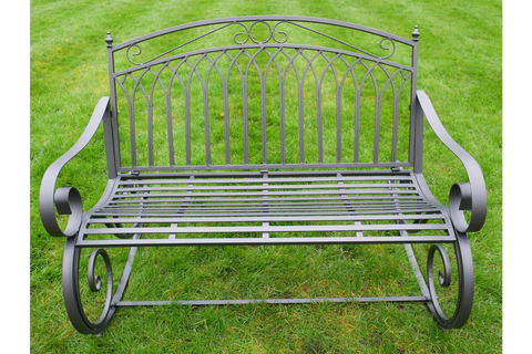 Alfie Rocking Bench - Dark Grey - 9796