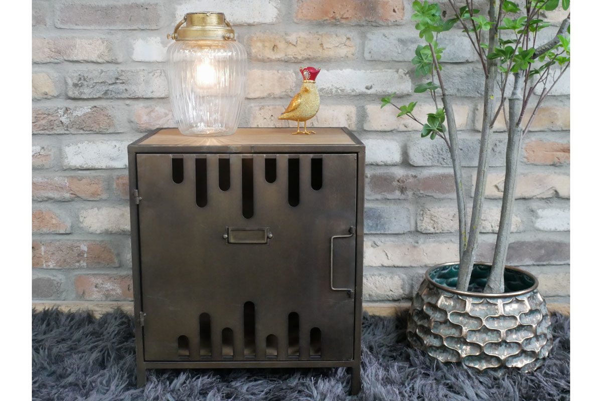 Industrial Bedside Cabinet