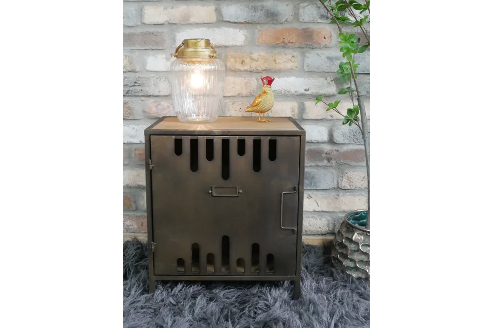 Industrial Bedside Cabinet - 9882
