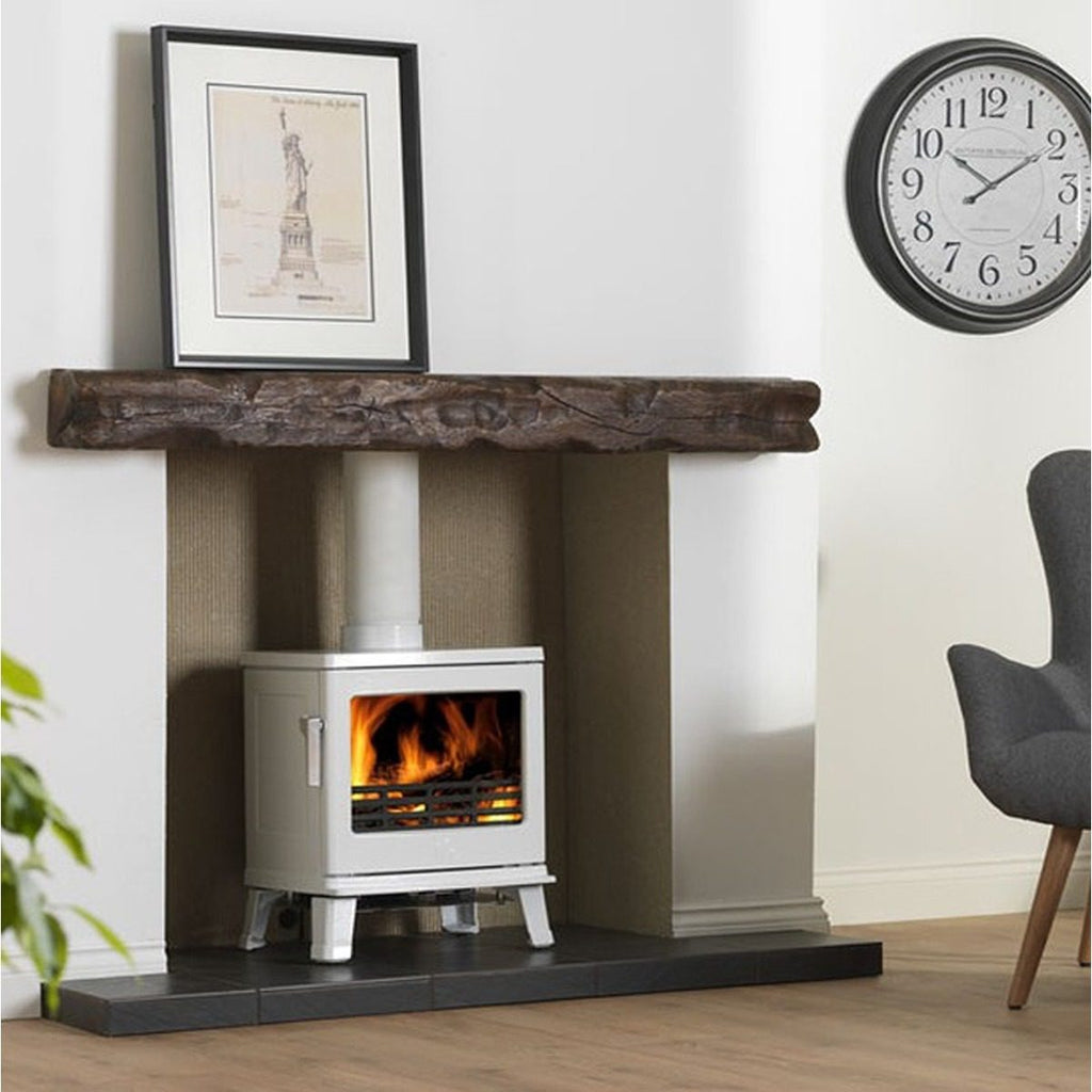Acr Birchdale 5Kw Arctic White Enamel Defra Multifuel Wood Burning Stove