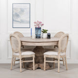 Rustic Acacia Round Ball Dining Table