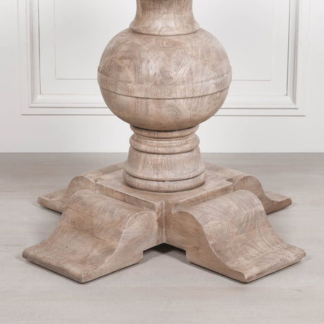 Rustic Acacia Round Ball Dining Table