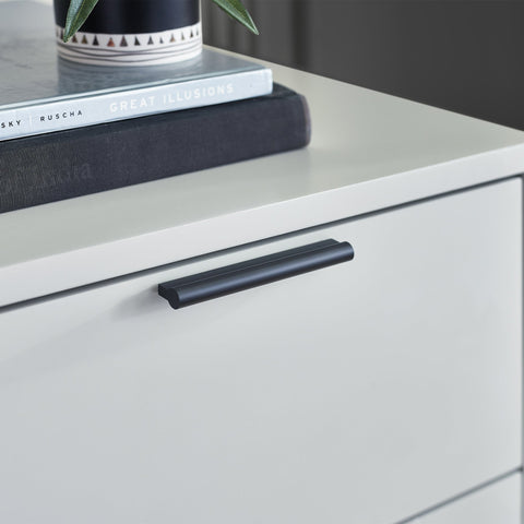 Alba 2 Drawer Bedside - Grey - ALB001