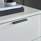 Alba 2 Drawer Bedside - Grey - ALB001