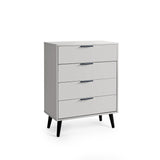 Alba 4 Drawer Chest - Dark Brown - ALB012