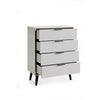 Alba 4 Drawer Chest - Grey - ALB002