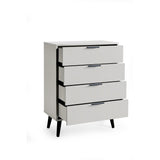Alba 4 Drawer Chest - Grey - ALB002