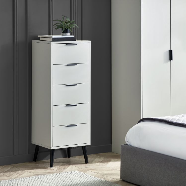 Alba 5 Drawer Narrow Chest