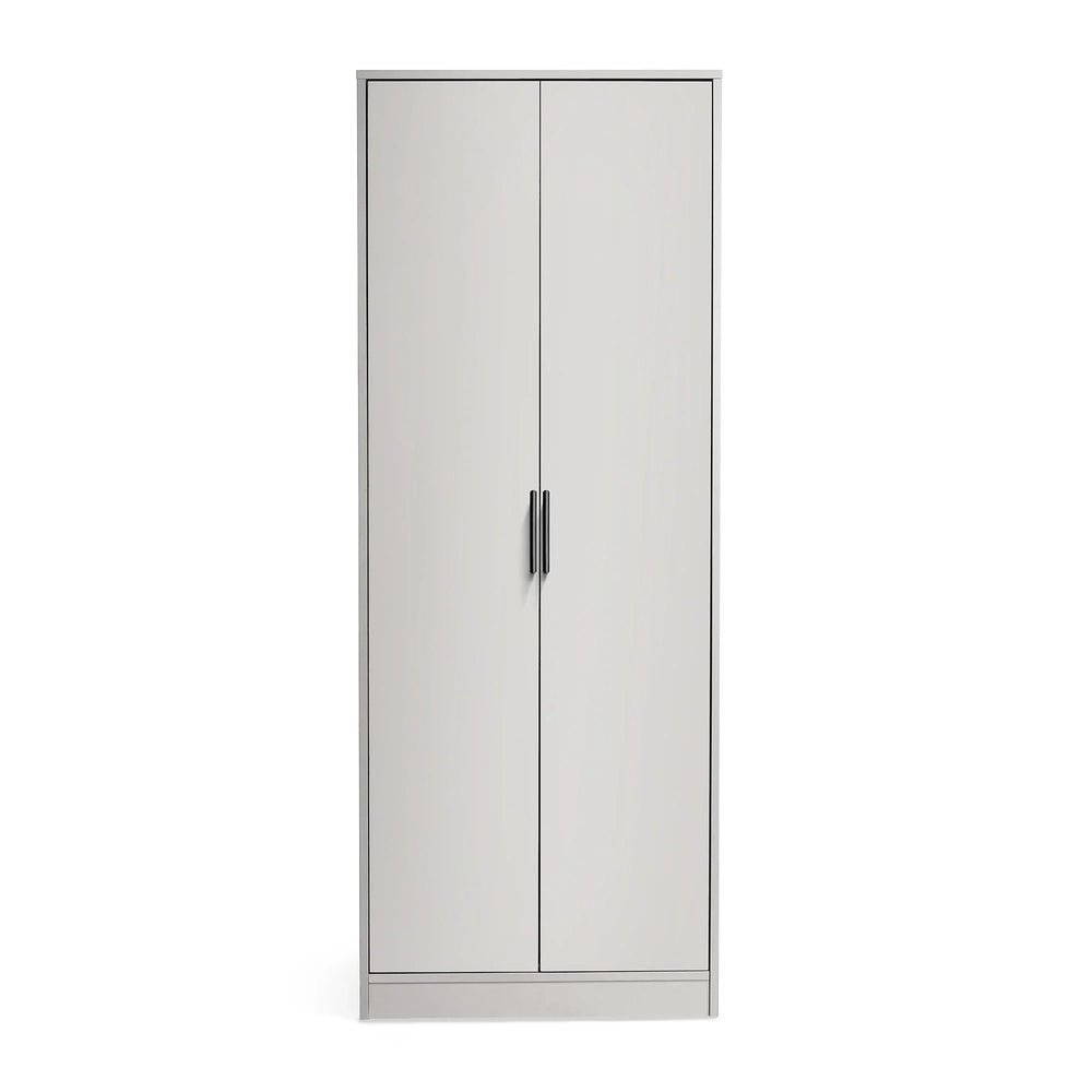 Alba 2 Door Wardrobe - Dark Brown - ALB014