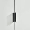Alba 2 Door Wardrobe - Grey - ALB004
