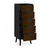 Alba 5 Drawer Chest - Grey - ALB003