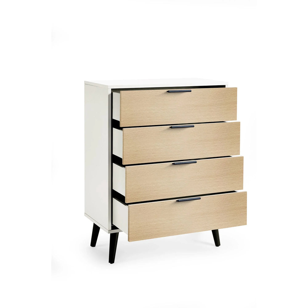 Alba 4 Drawer Chest - Grey - ALB002