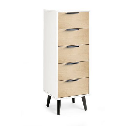 Alba 5 Drawer Chest - Grey - ALB003