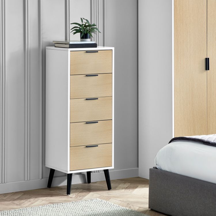 Alba 5 Drawer Narrow Chest