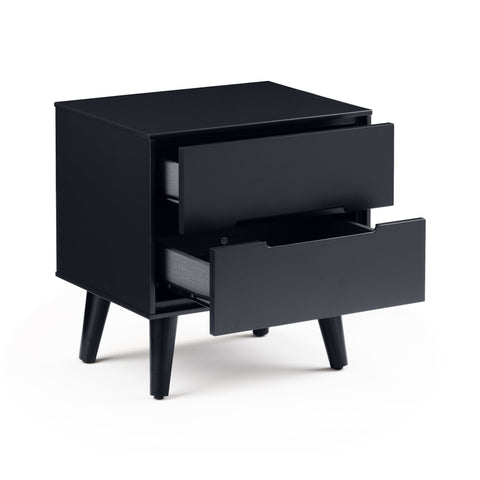 Alicia 2 Drawer Bedside - White - ALI201