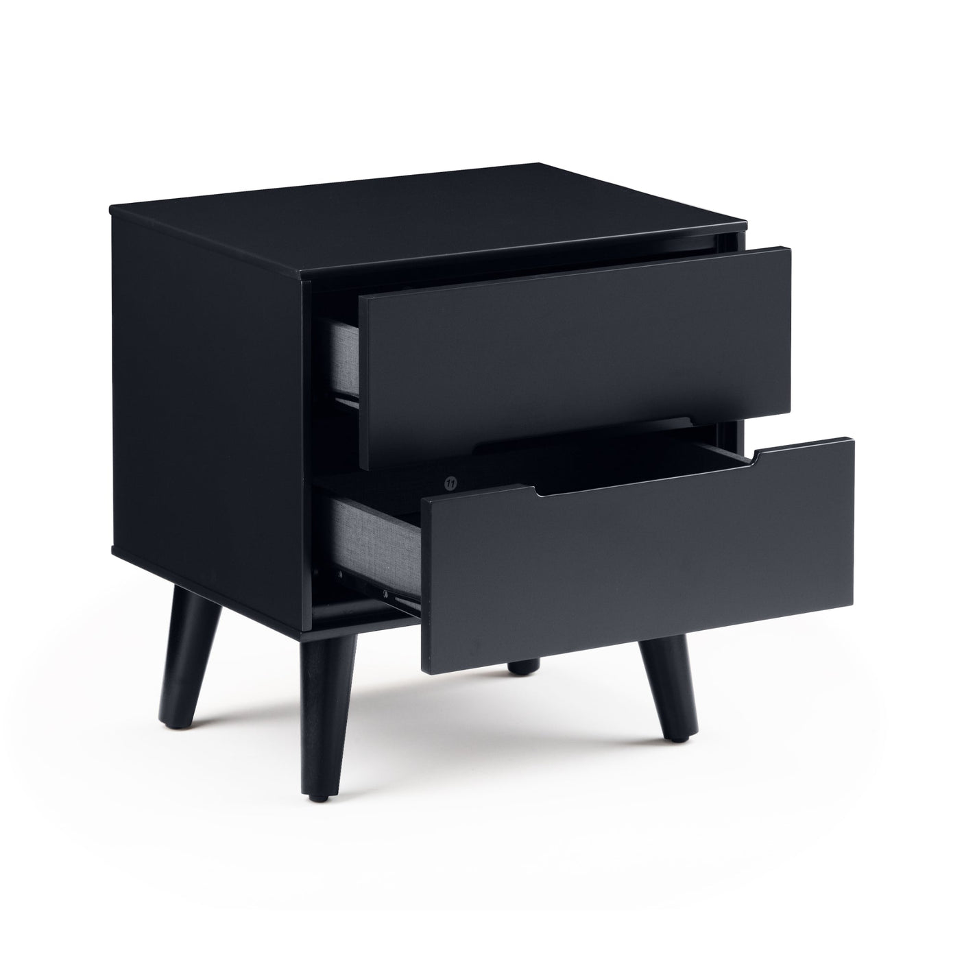Alicia 2 Drawer Bedside - White - ALI201