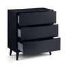 Alicia 3 Drawer Chest - White - ALI202