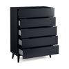 Alicia 5 Drawer Chest - White - ALI203