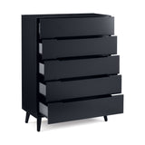 Alicia 5 Drawer Chest - White - ALI203