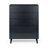 Alicia 5 Drawer Chest - White - ALI203