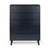 Alicia 5 Drawer Chest - White - ALI203
